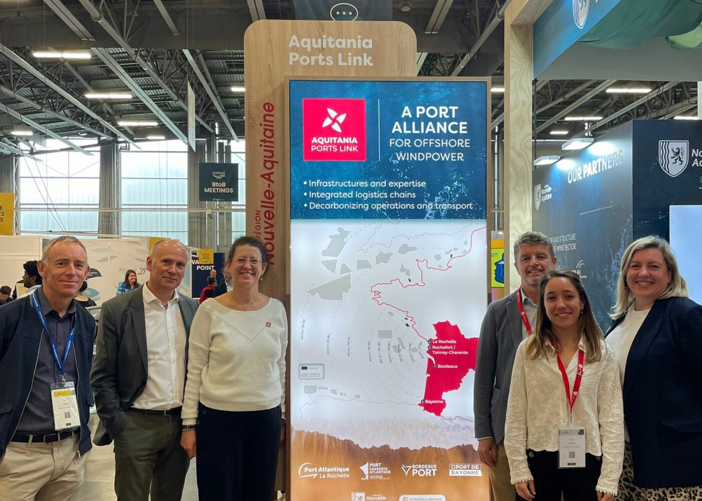 Port commerce Rochefort Tonnay-Charente Seanergy Aquitania Ports Link EMR éolien logistique portuaire